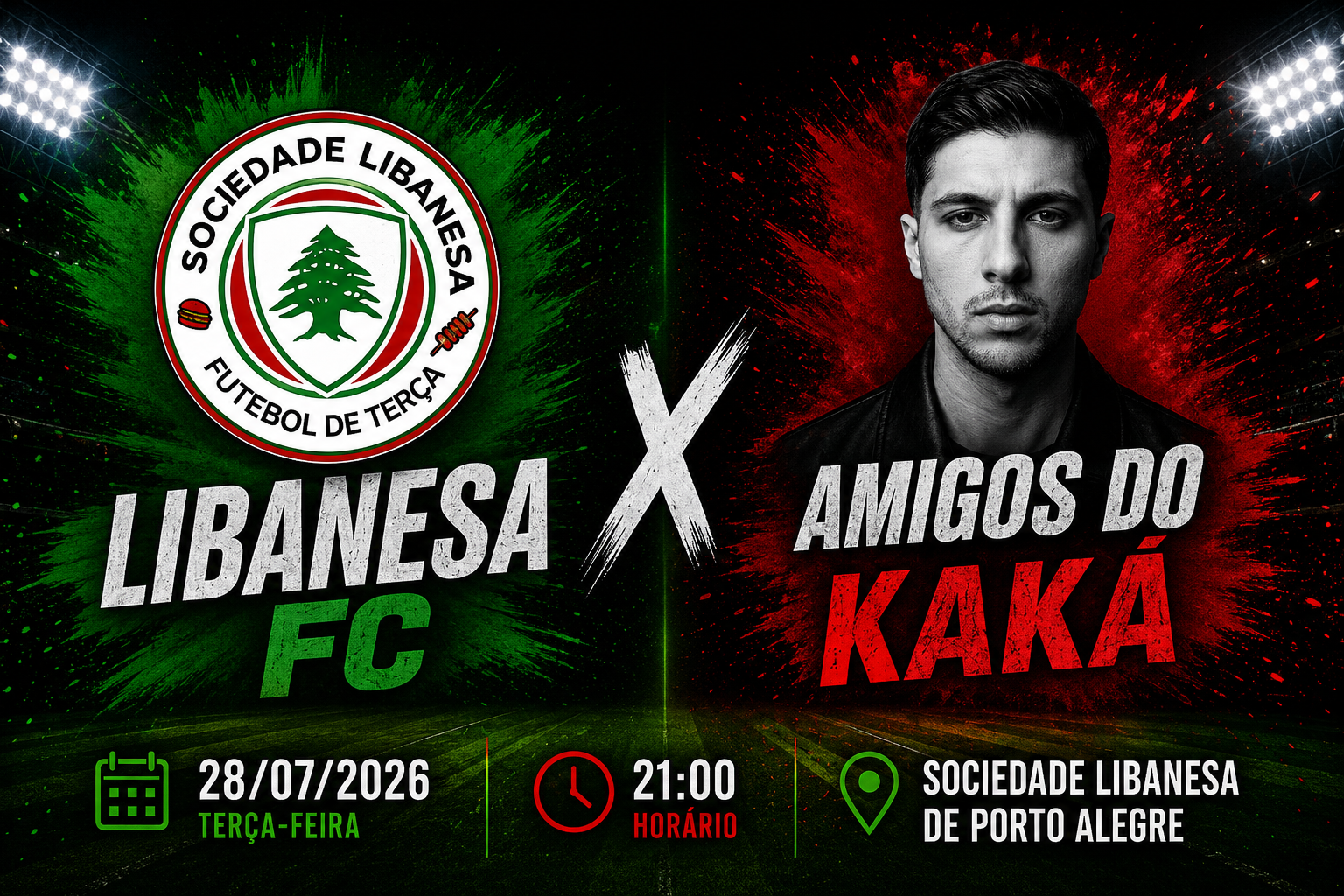 Libanesa FC encara os Amigos do Kaká em duelo cercado por rivalidade, polêmicas e reencontros